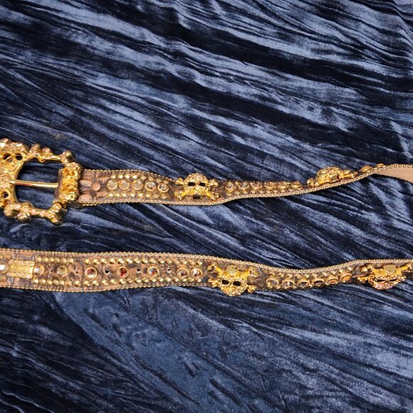 B.B. Simon belt, Brown/gold, Waist 30-33 - Picture 6 of 9